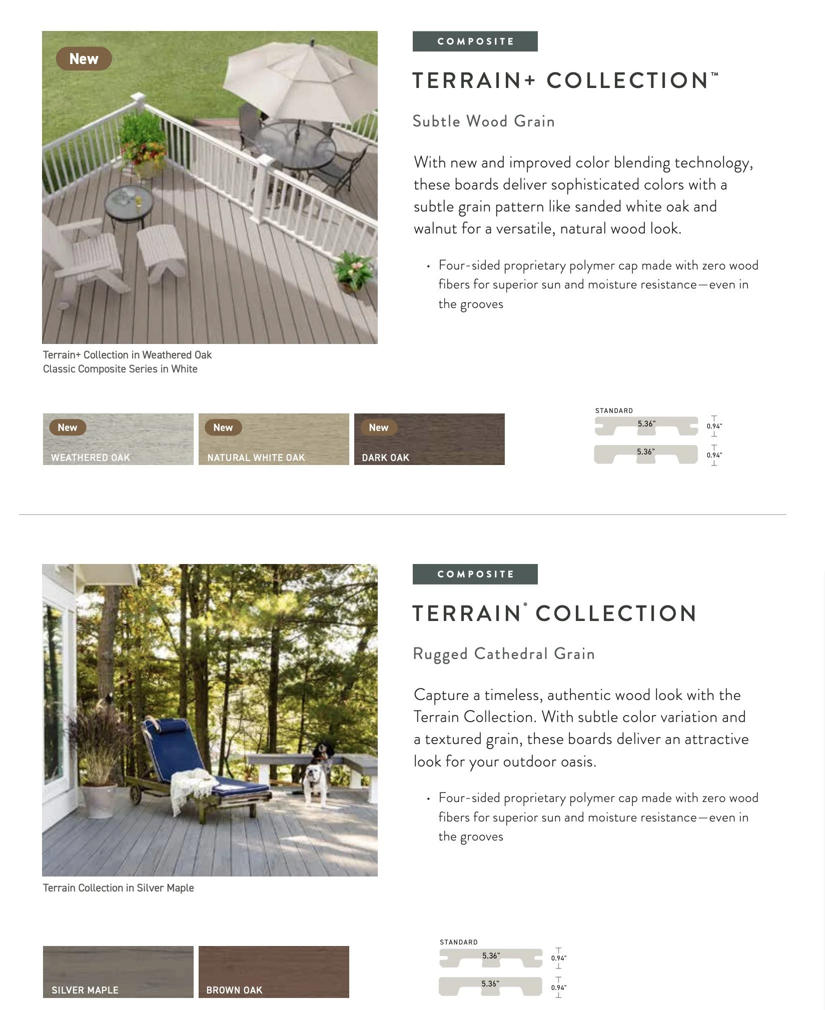 TimberTech Composite Terrain, Terrain+