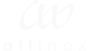White logo with stylized 'clo' and smaller 'all inox' on black background