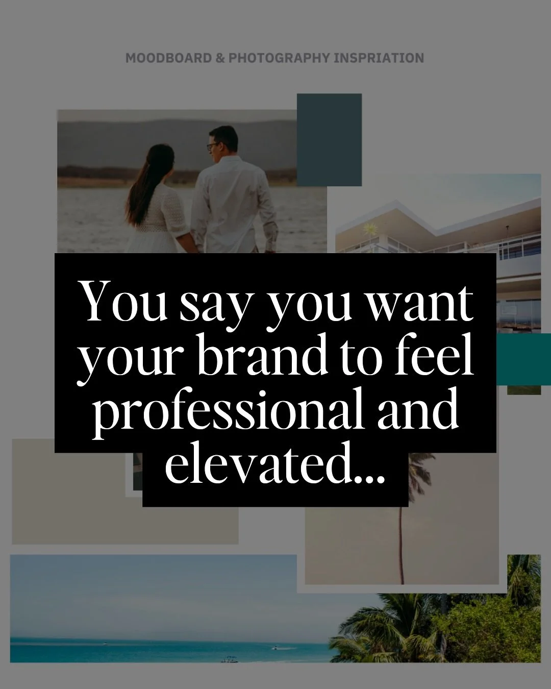 You say you want your brand to feel professional and elevated&hellip;
 &hellip;but what you really want is peace.

Peace to know every post, web page, and photo has a purpose.

You want a brand built on intention, not impulse. A business that looks g