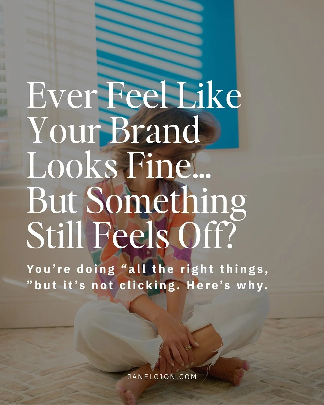 If your brand looks fine but still isn&rsquo;t getting you the leads, money and connections you want.. &mdash; comment &ldquo;MAKEOVER.&rdquo; 👇

Because here&rsquo;s the truth: you can&rsquo;t fix what you can&rsquo;t see.

Most women I work with d