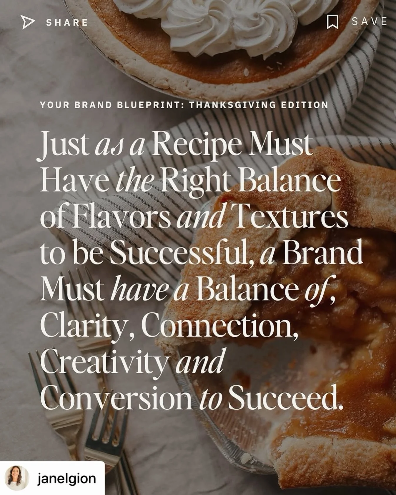 Tell Me, Apple or Pumpkin Pie?? 🍏🎃🥧
🍂Your Brand Of One &trade;️= The Ultimate Recipe for Success 🥧

Just like that perfect apple pie requires the right balance of flavors, textures, and (let&rsquo;s be honest) the perfect vanilla ice cream, your