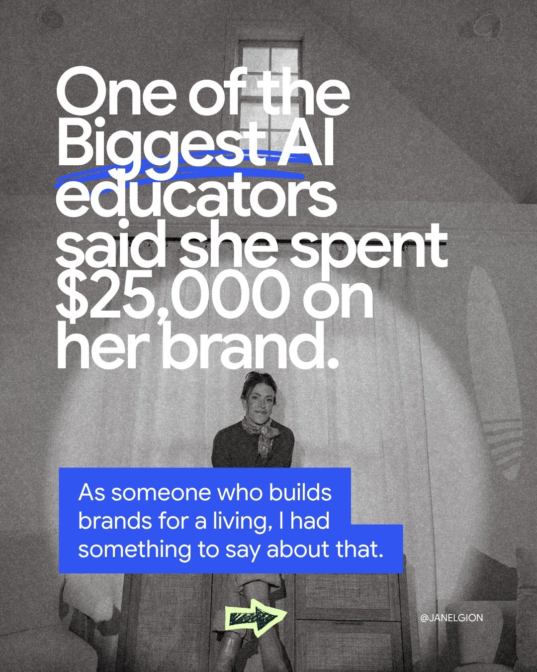 You know my ears perked up when @callanfaulkner shared in her AI bootcamp that she&rsquo;d spent $25,000 on her brand AND considered it "one of her best decisions ever".

I&rsquo;m in there learning right alongside everyone else. I see the 
