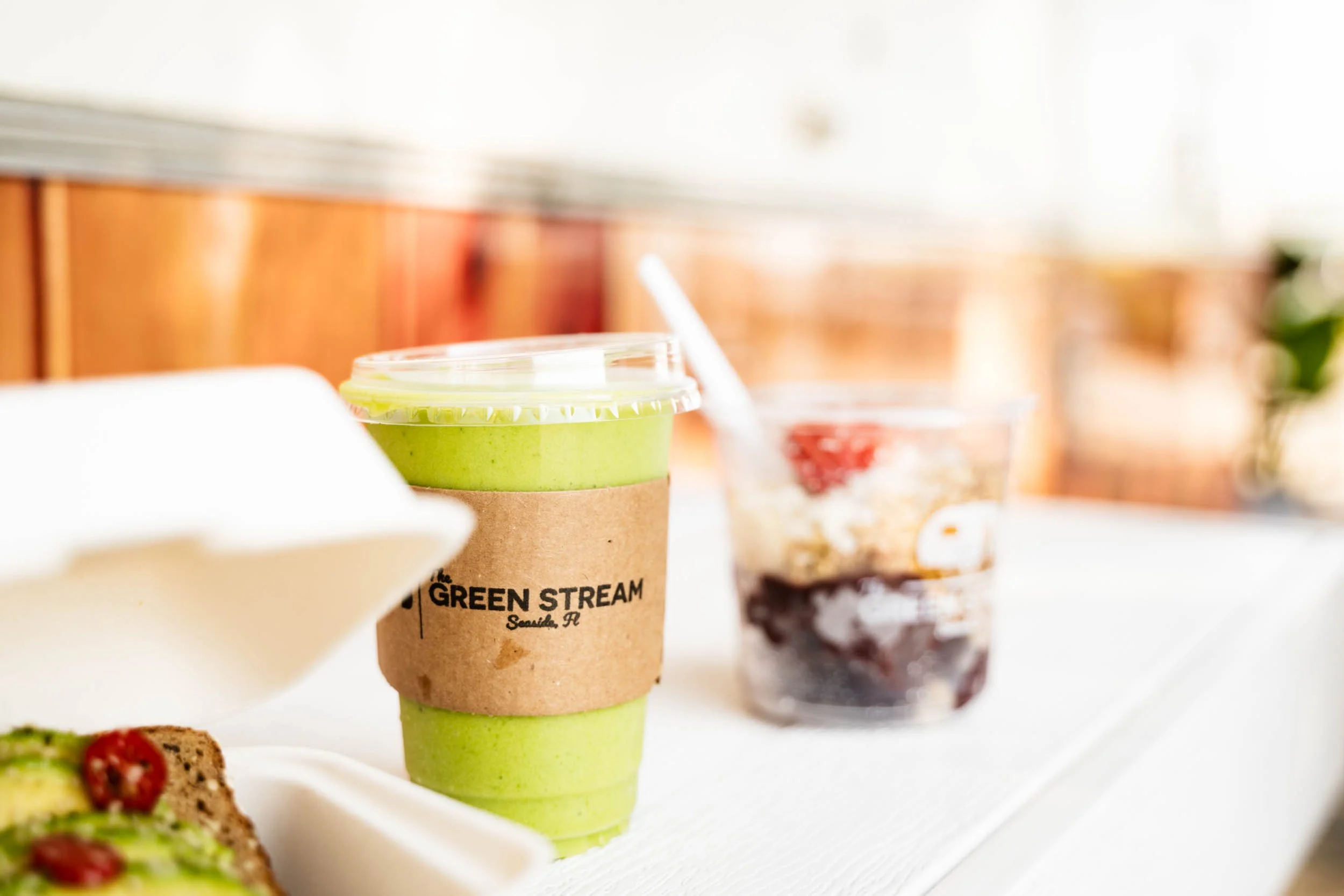 Seana Phelps Midlife Nutrition Coach Janel Gion Photography Studio Lifestyle Brand 30-A Florida Brand Photography Shoot Green Stream Smoothie