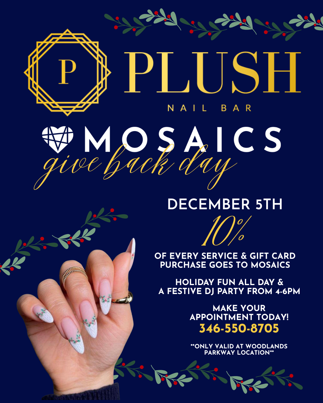  Plush Nail Bar - MOSAICS Give Back Day!