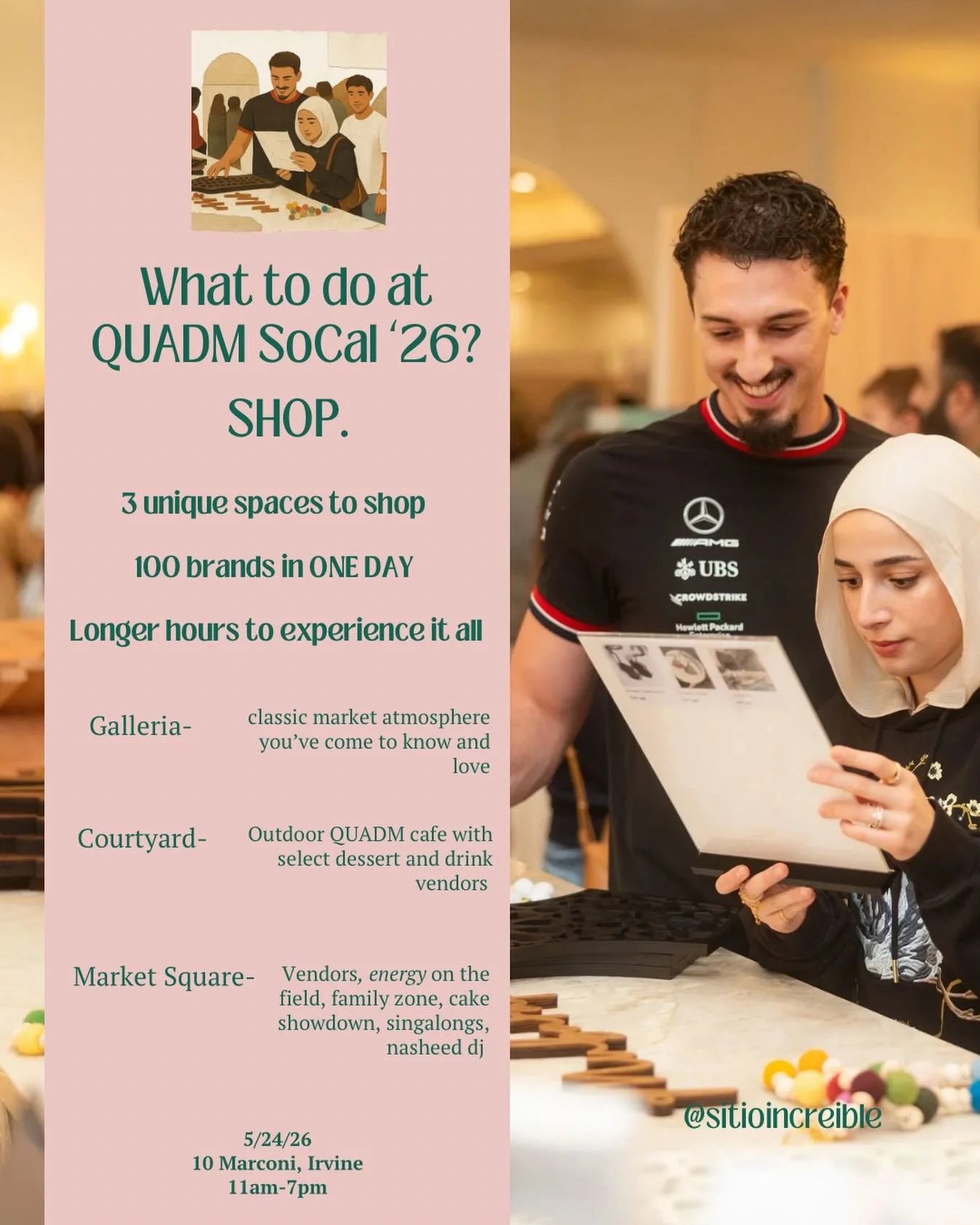 3 unique areas to shop over 100 brands in ONE day at our 2026 SoCal QUADM market! 

The Galleria
THE QUADM CLASSIC Step into the heart of the tradition. The Galleria hosts our indoor vendors in the QUADM classic market atmosphere you&rsquo;ve come to