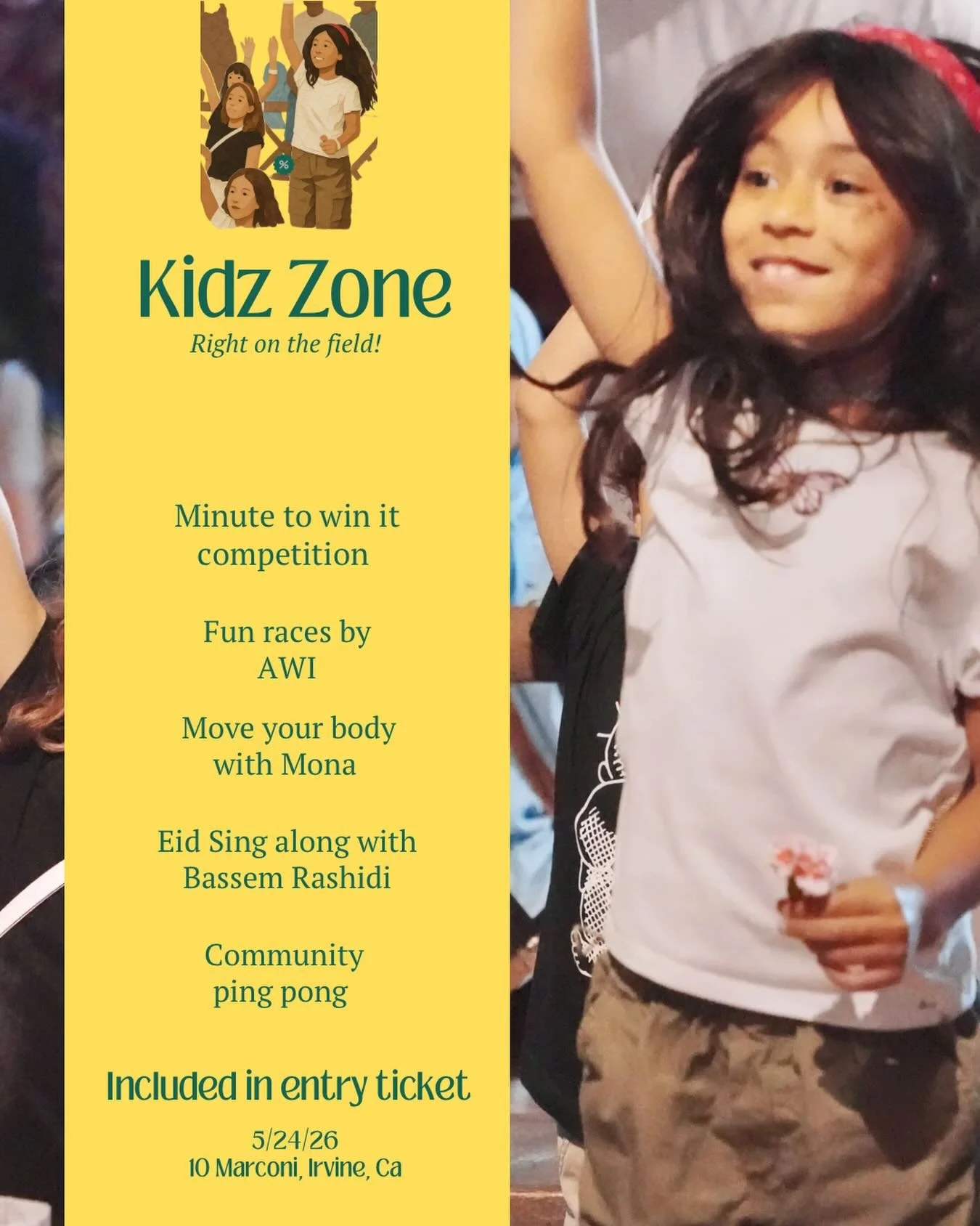 Parents&hellip; you&rsquo;re welcome 

Summer + Eid energy&hellip; QUADM Kidz Zone.

Not your average races by @artandwilderness_institute 

Get them moving with @mymonavation (all the way from Dallas!) 

Welcome Eid with a LIVE sing-along featuring 