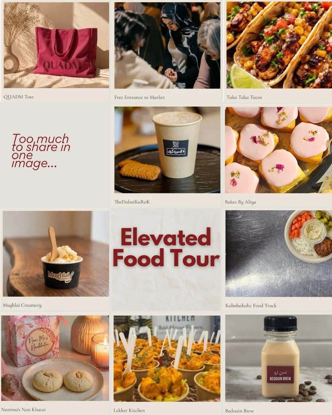 When the Elevated Experience is so much you can&rsquo;t fit it on one page! 

This year, Elevated has been revamped! You&rsquo;ll have from 11am-2pm to grab your newly designed Tote, your access card to check off your food list, a basket to carry all