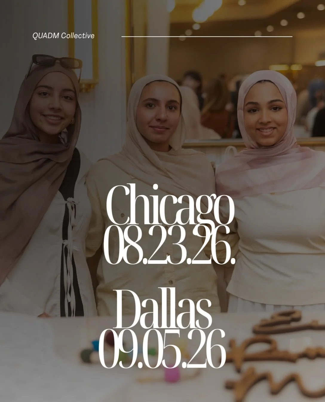 CHICAGO + DALLAS, save the dates!