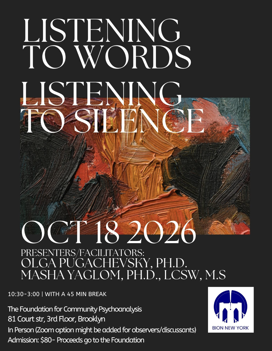 Listening to Words, Listening to Silence