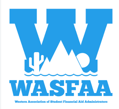 Logo of the Western Association of Student Financial Aid Administrators (WASFAA) with a mountain and a cactus.