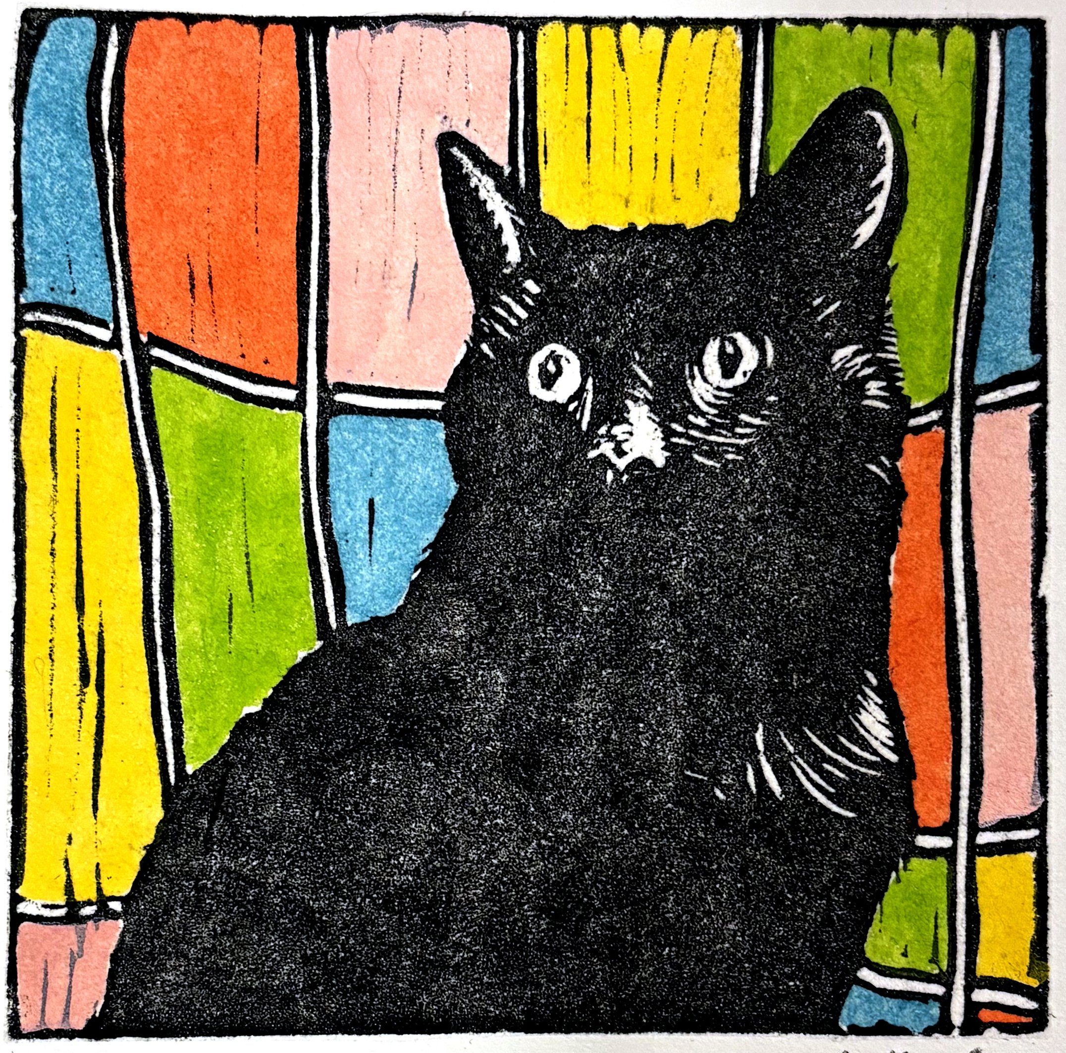 JACK 2   |   linocut with watercolor