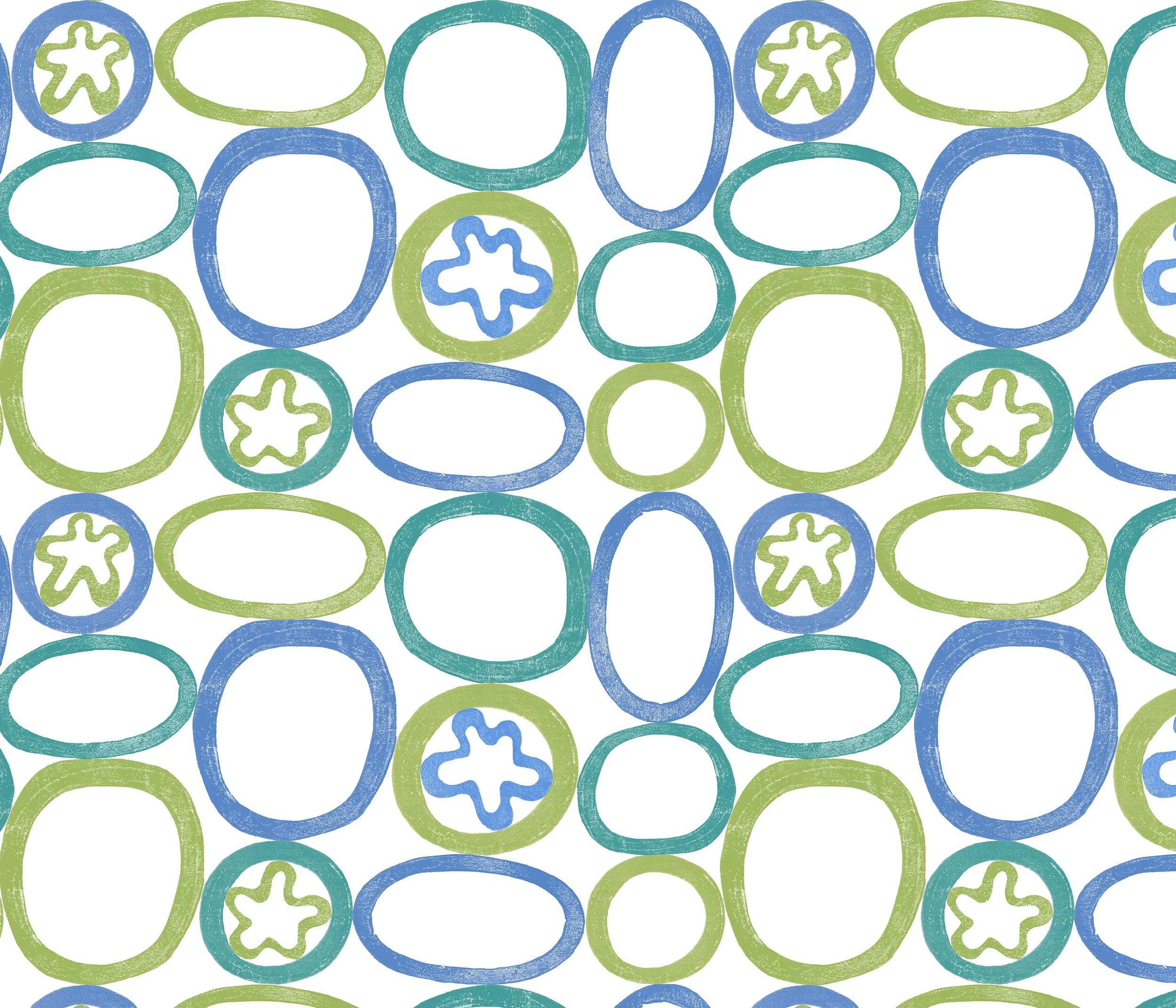 Ovals and Flowers