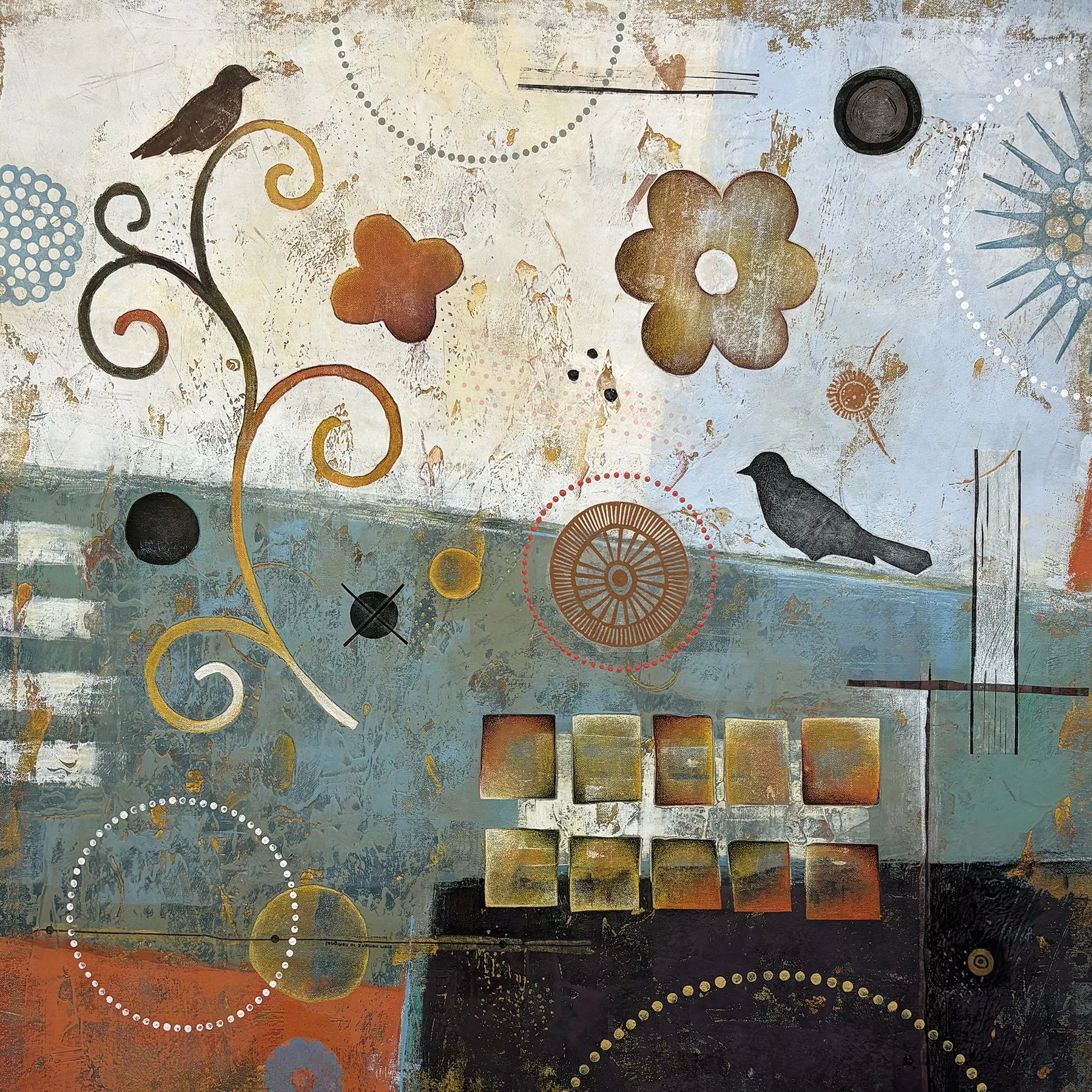 LOOK OUTSIDE 2   |   acrylic on canvas   |   30" x 30"