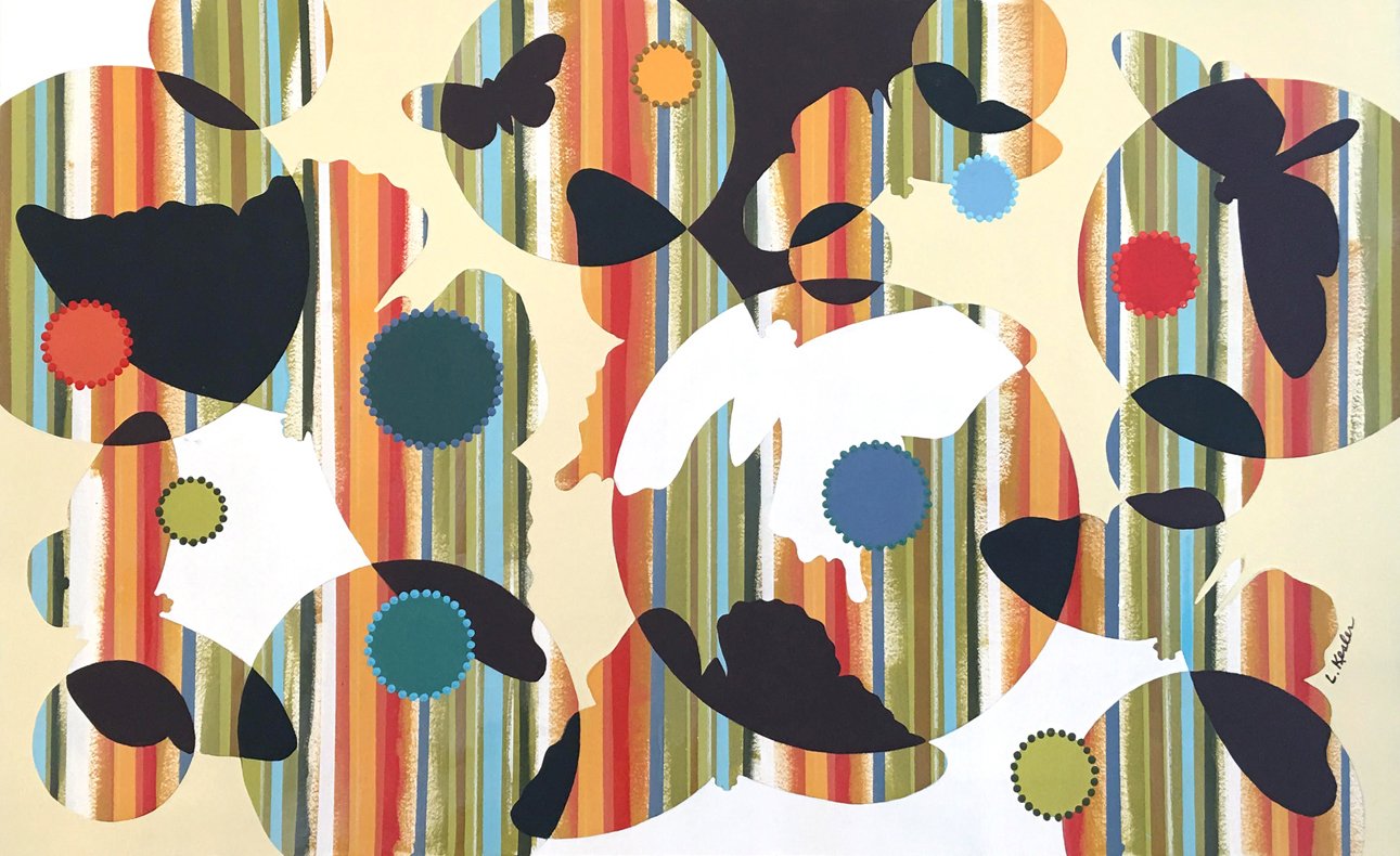 CIRCLES AND WINGS 3   |   acrylic on paper   |   20" x 30"   |   SOLD