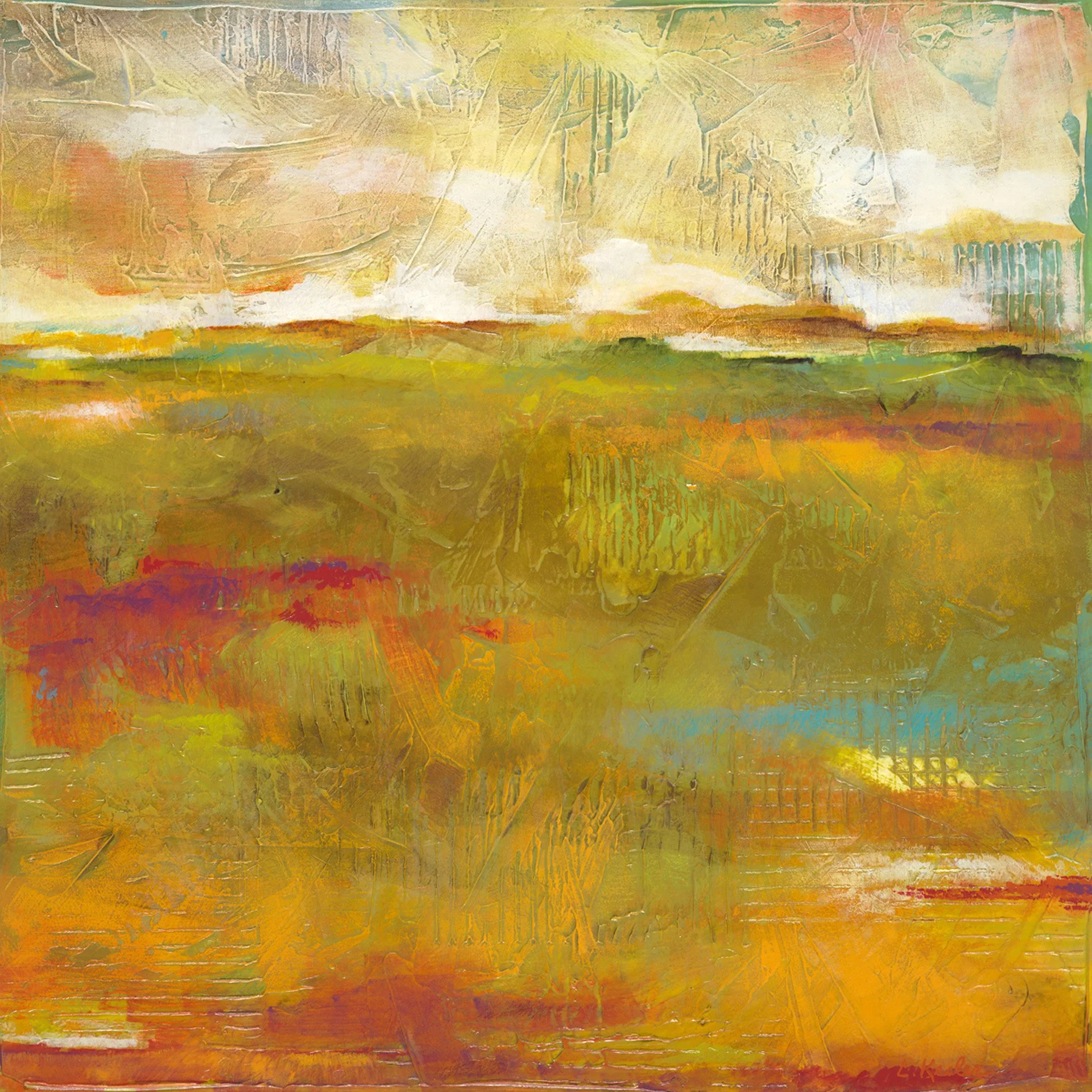 NEW FIELD   |   acrylic on wood panel   |   16" x 16"   |   SOLD