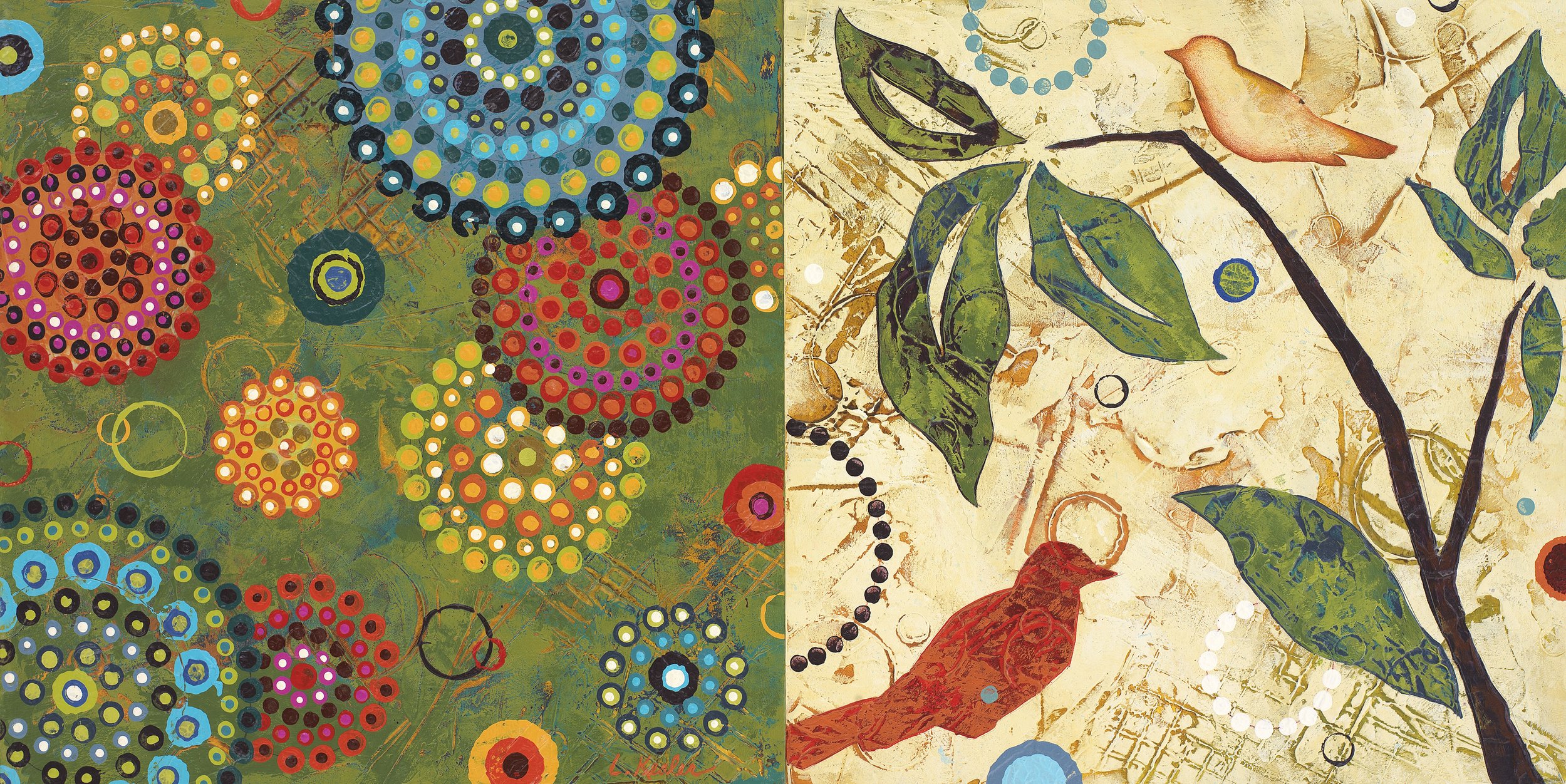 CIRCLES AND BRANCHES   |   acrylic on wood panel   |   10" x 20"   |   SOLD