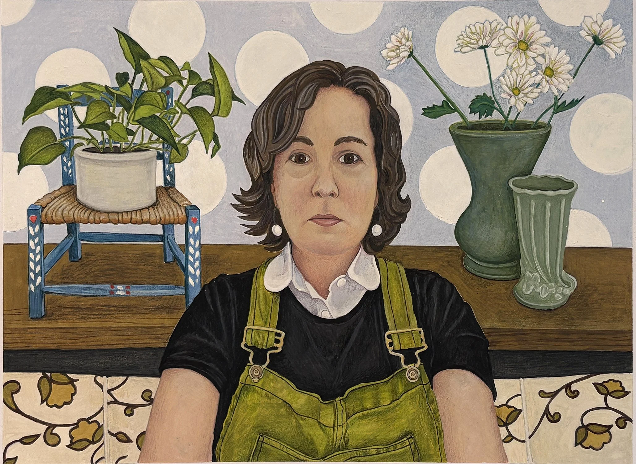 Self-Portrait 2   |   colored pencil and gouache