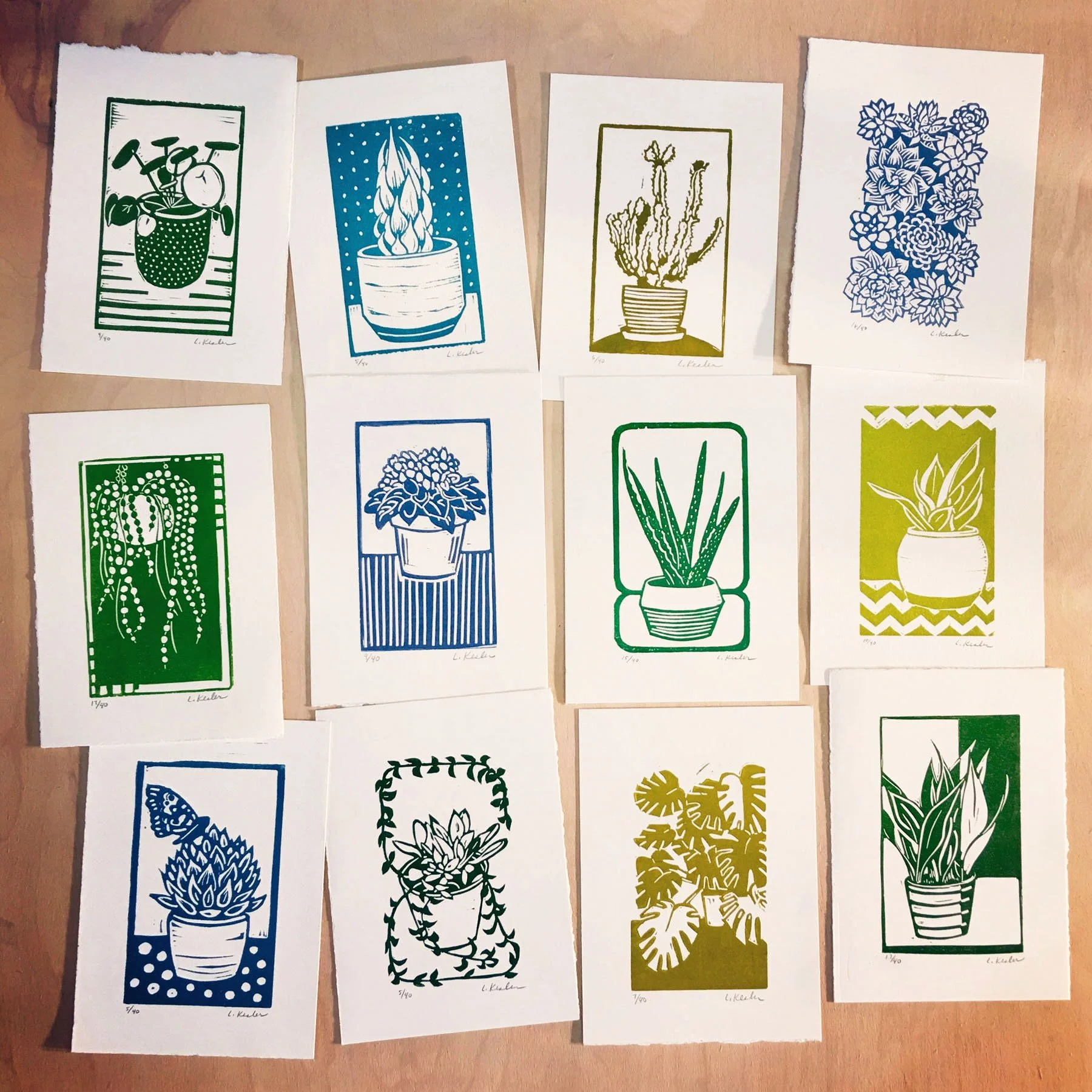 HOUSEPLANT SERIES   |   linocut