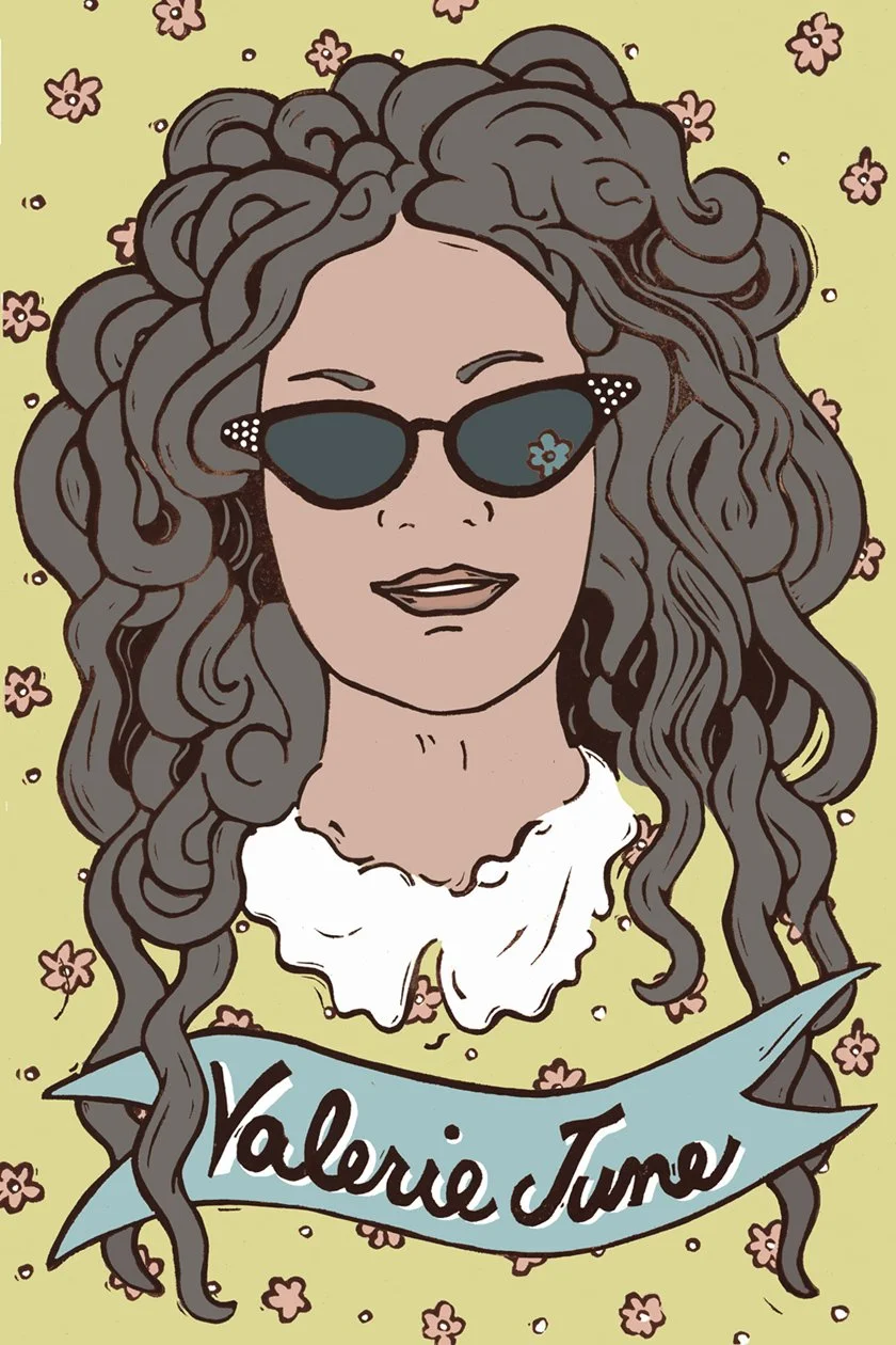 Valerie June   |   linocut and digital