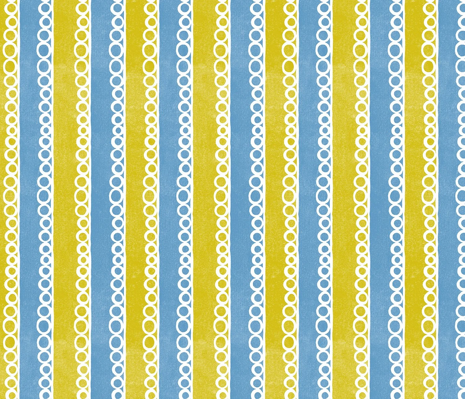 Block Print Stripe with Circles