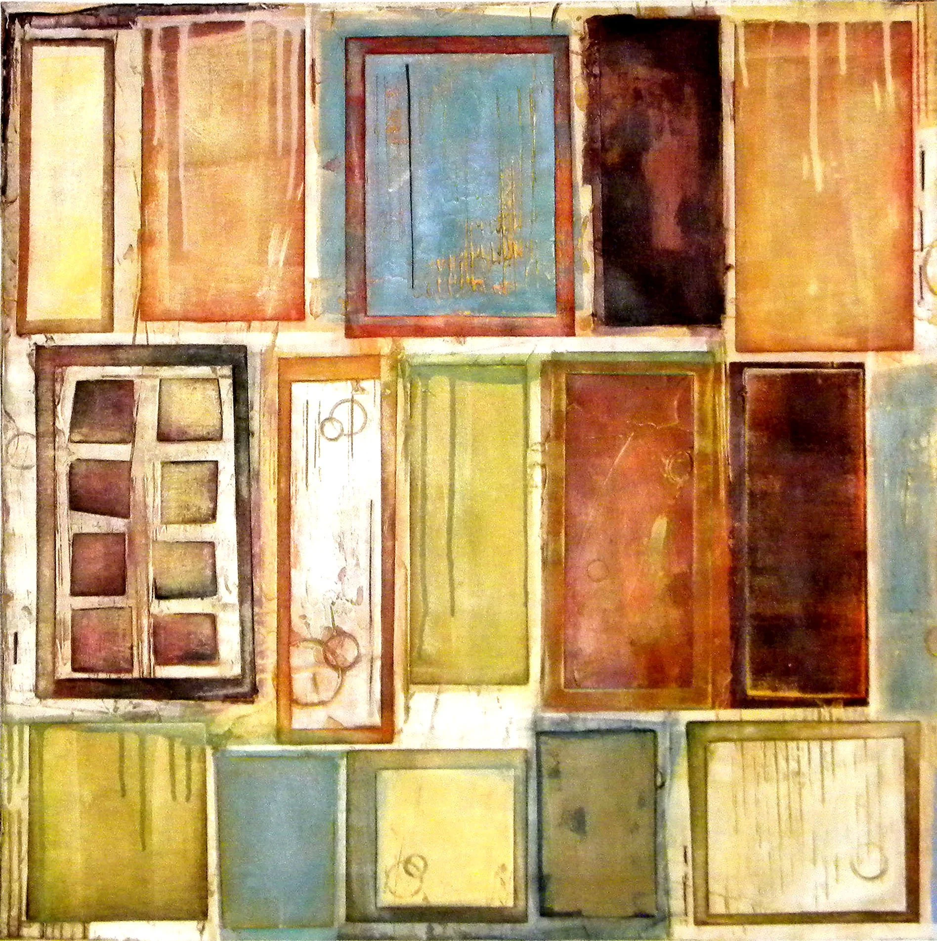SUBWAY WALL   |   acrylic on paper   |   30" x 30"   |   SOLD