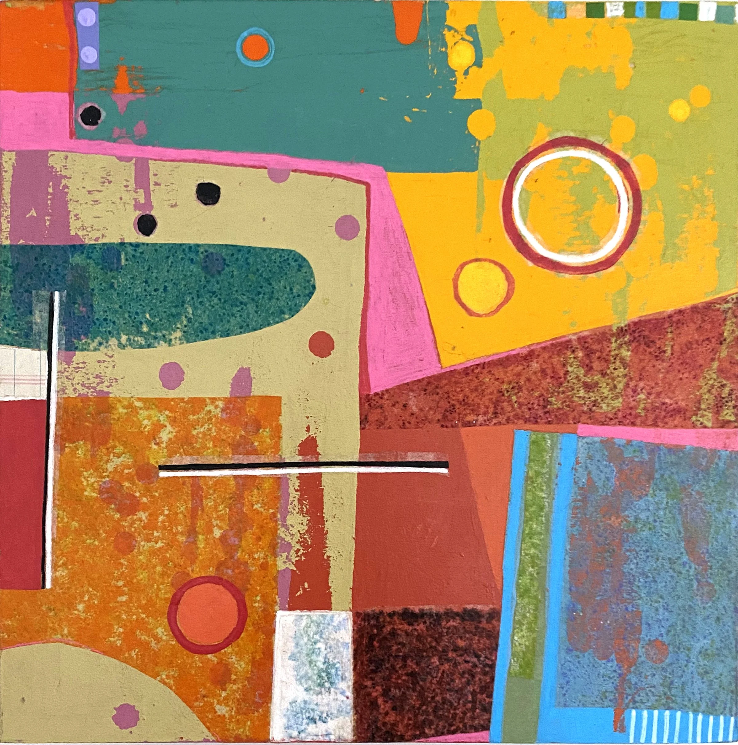 REASSEMBLED LIFE   |   acrylic and collage on wood panel   |   10" x 10"   |   SOLD