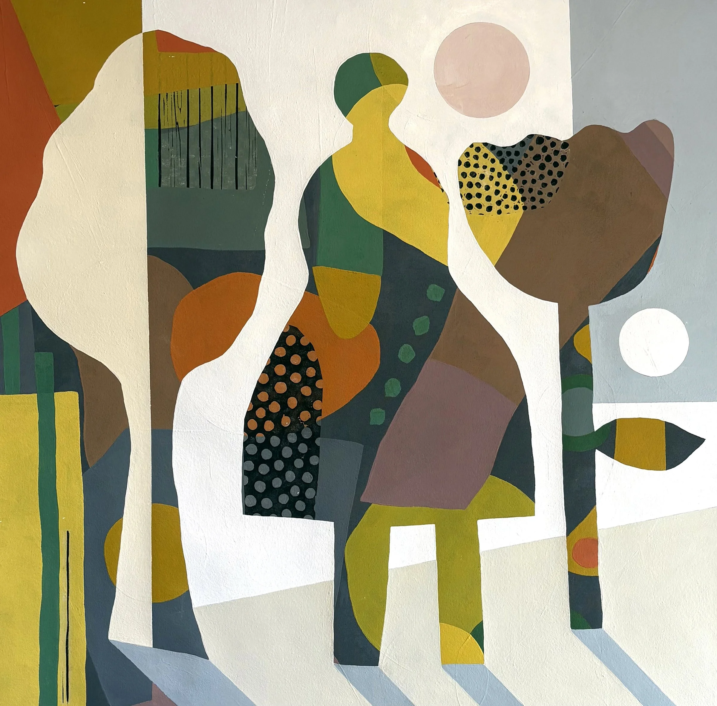 SHADOW WALK 1   |   acrylic on canvas   |   30" x 30"   |   SOLD