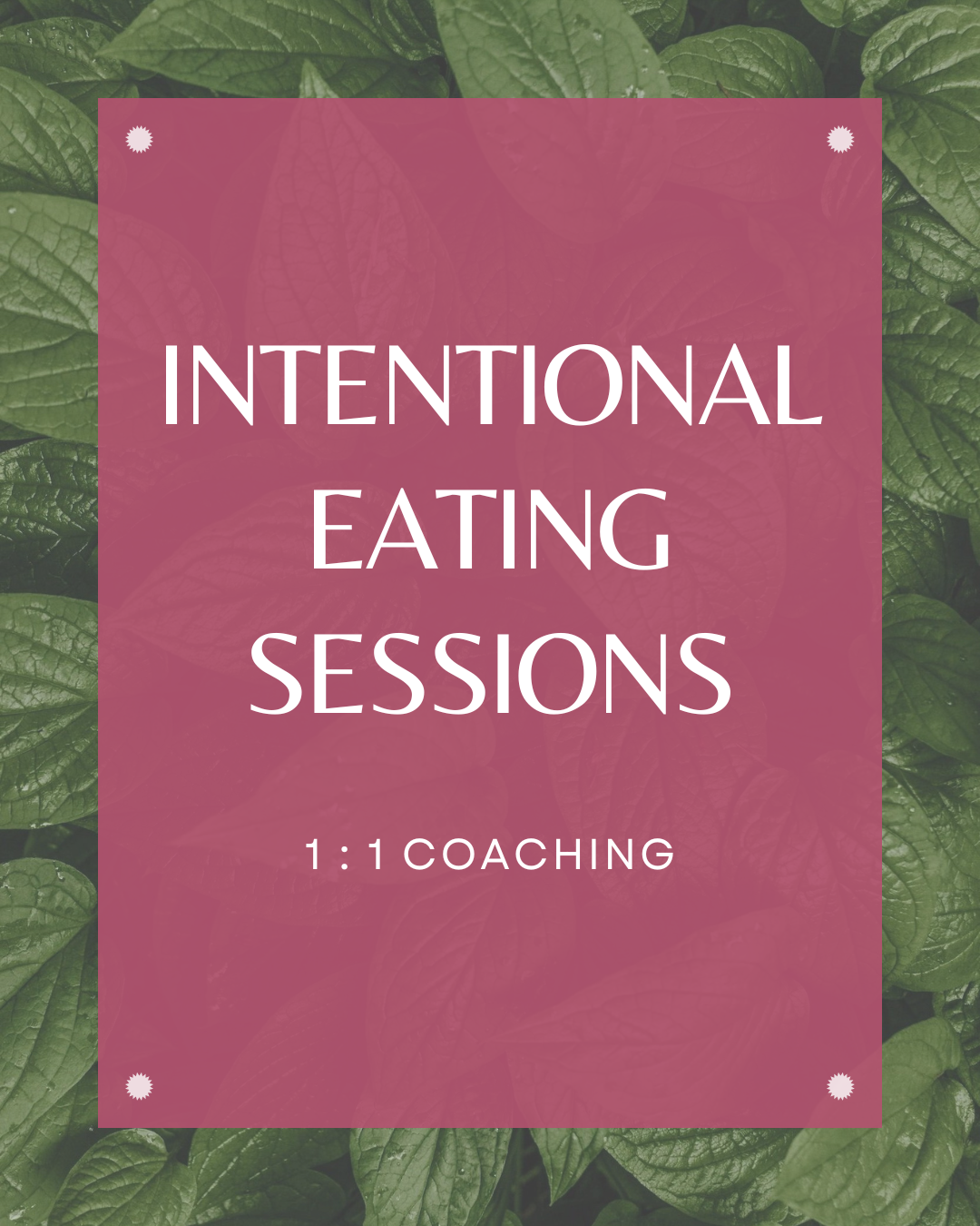 Intentional Eating Sessions