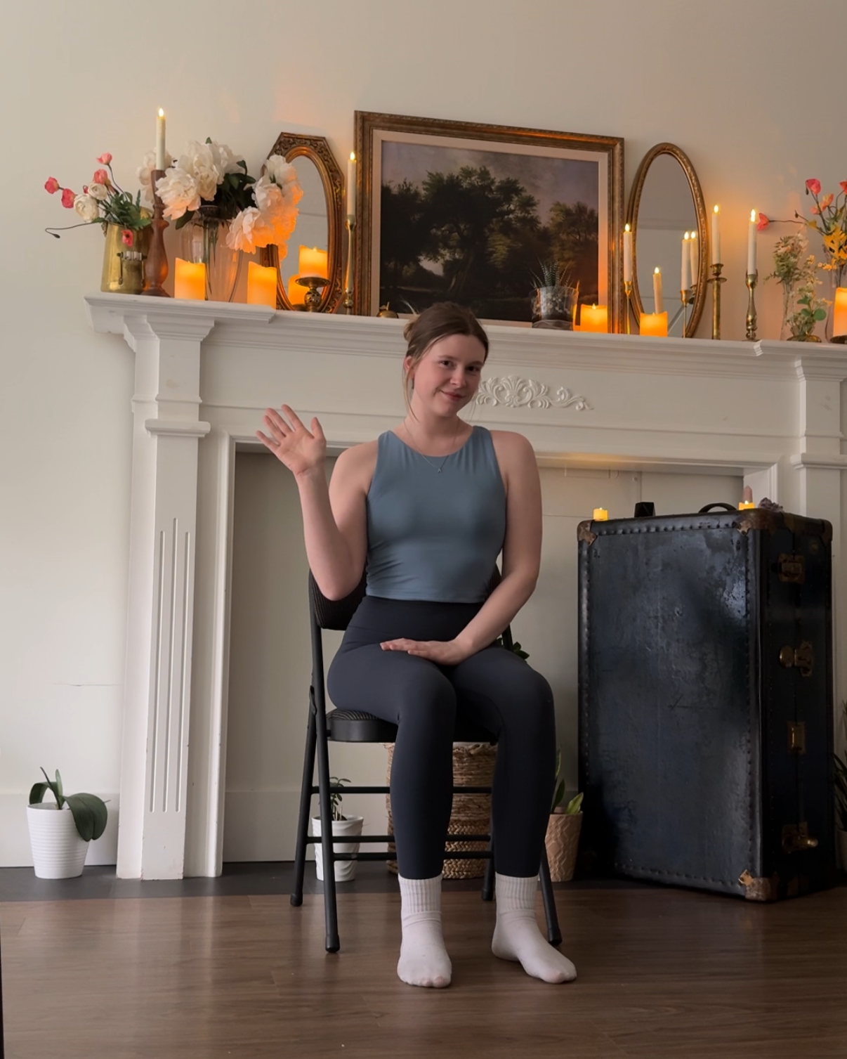 chair yoga instructor april marasco mindful movement