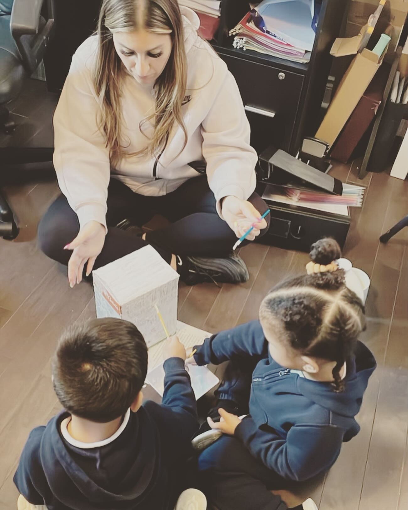 My little friends helping me prep our polar bear fish shape activity for tomorrow. How engaged do we think they will be knowing they helped put it together?