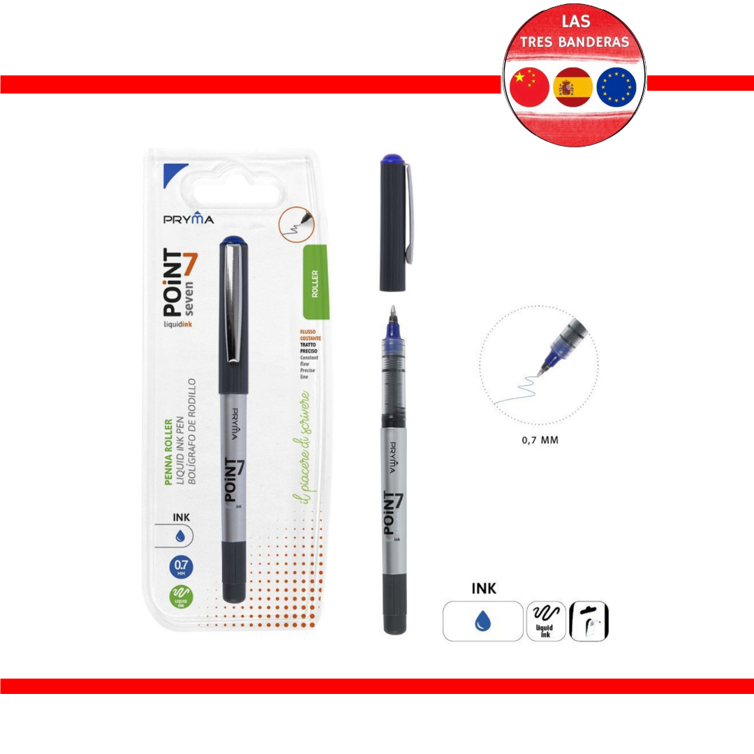 BOLIGRAFO TINTA PUNTA FINA 0.7MM AZUL