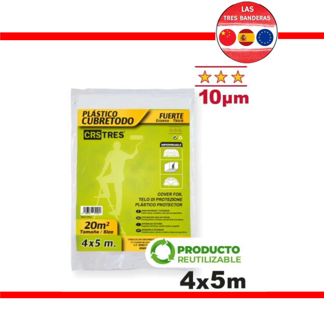 CUBRETODO 4X5M 10MICRAS