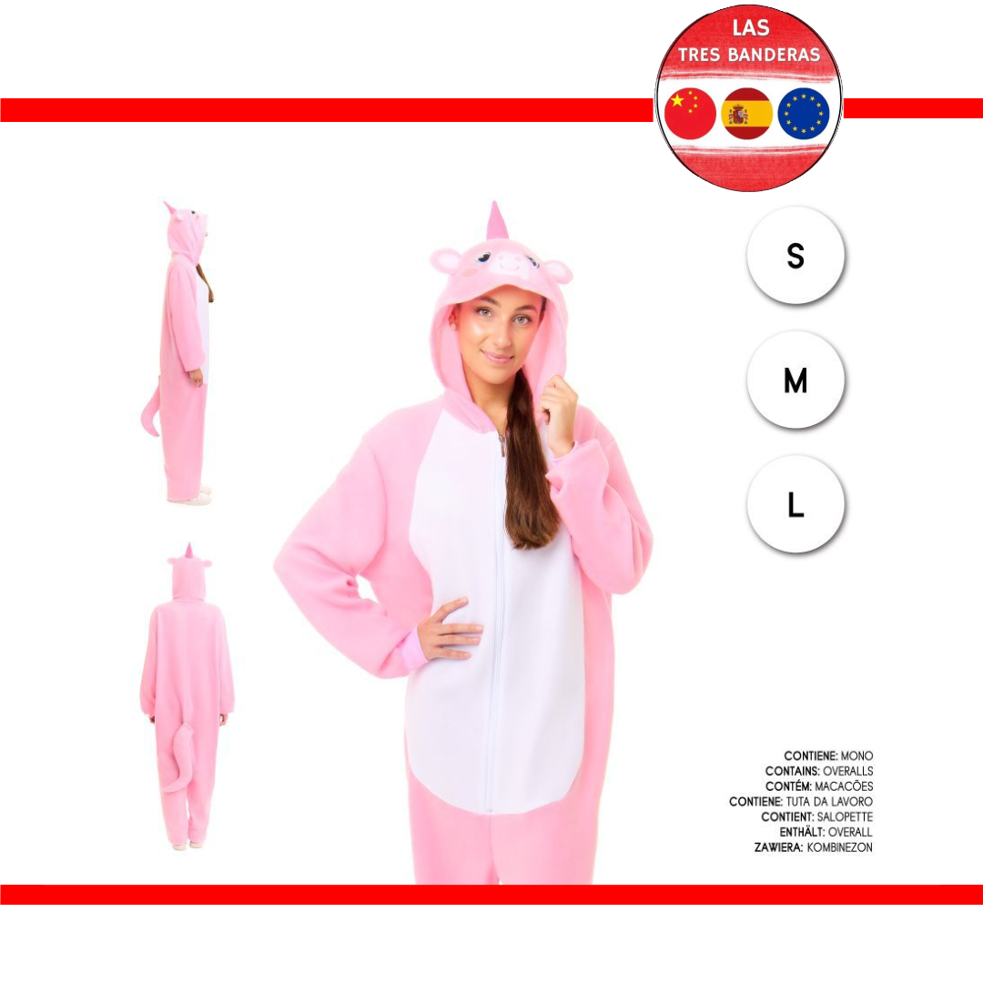 DISFRAZ PIJAMA UNICORNIO ROSA