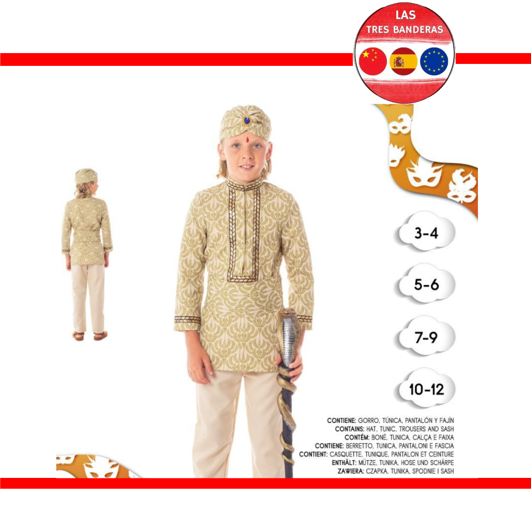 DISFRAZ HINDU 3-12