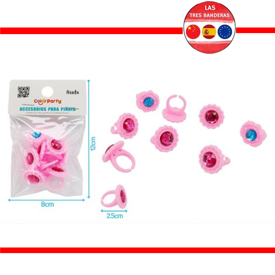 ACCESORIOS PIÑATA 8PCS