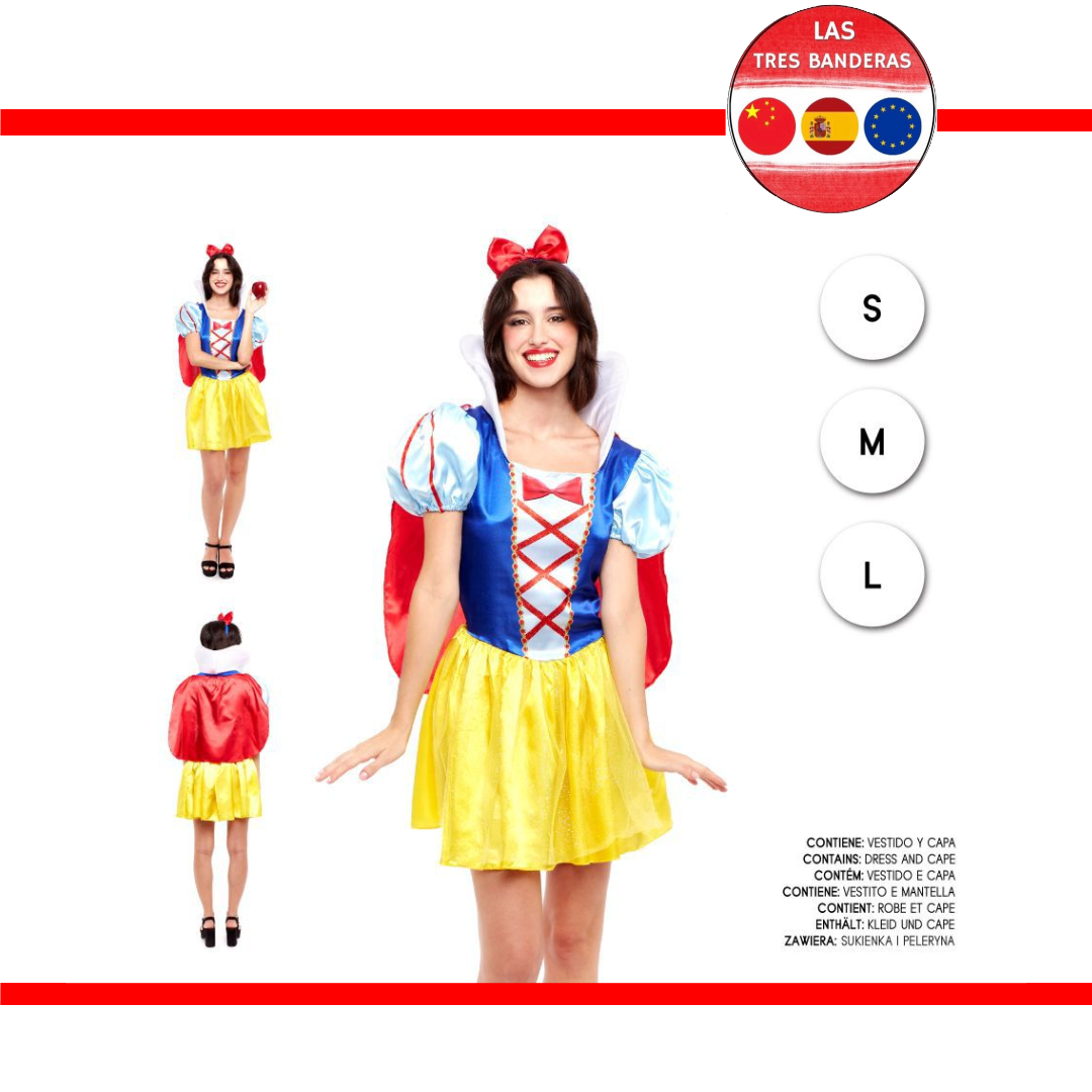 DISFRAZ SNOW PRINCESS S-M-L