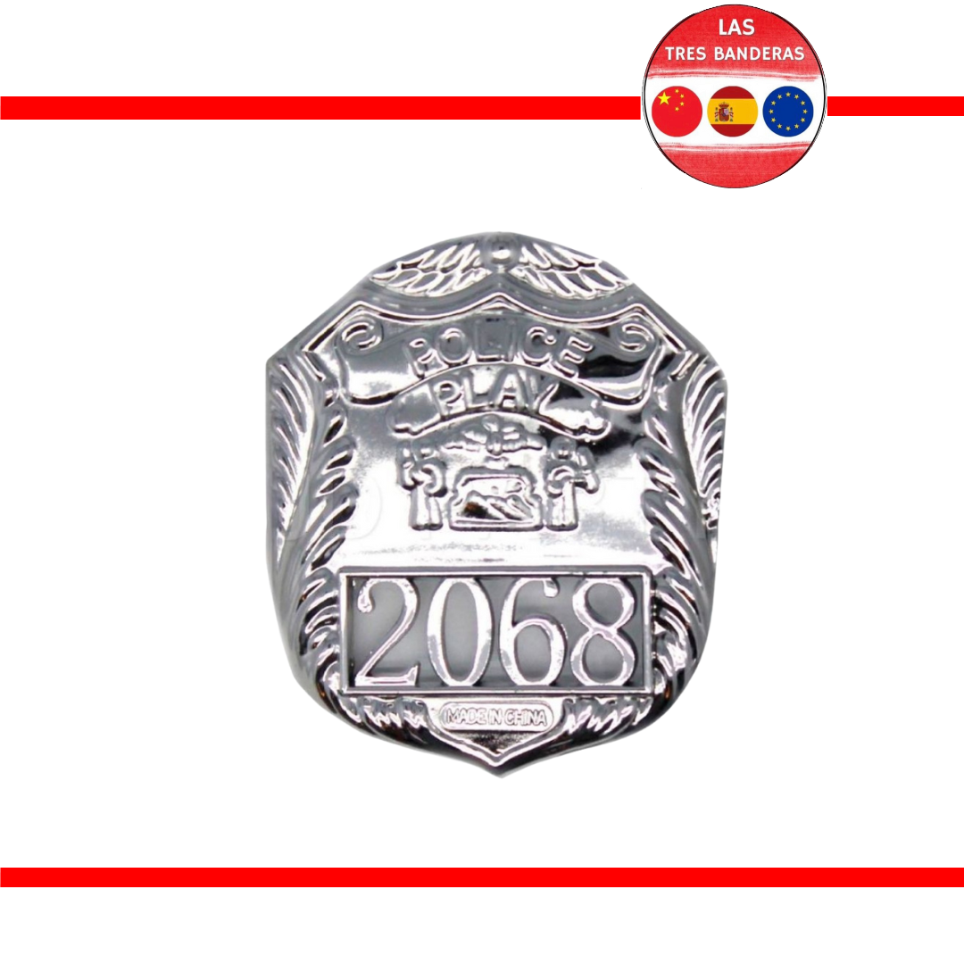 PLACA DE POLICIA PLASTICO