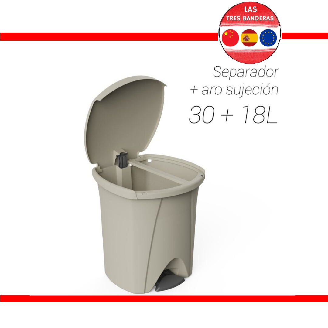 CUBO PEDAL 30L+18L RECICLAR 6448