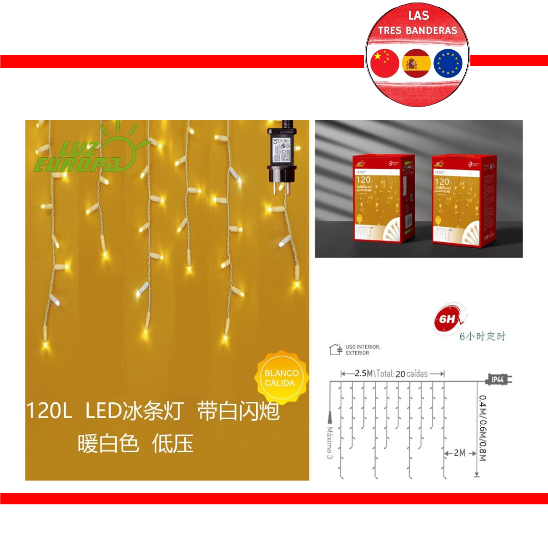 LUZ BLANCA CALIDA LINEA BLANCA 120L MAS LUZ TIRA