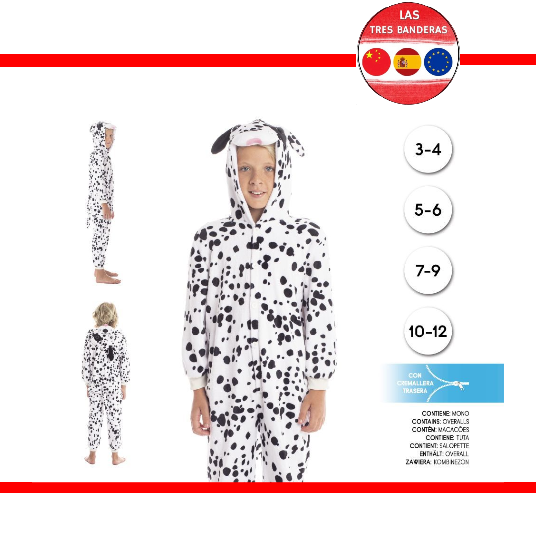 DISFRAZ  PIJAMA DALMATA 3/12