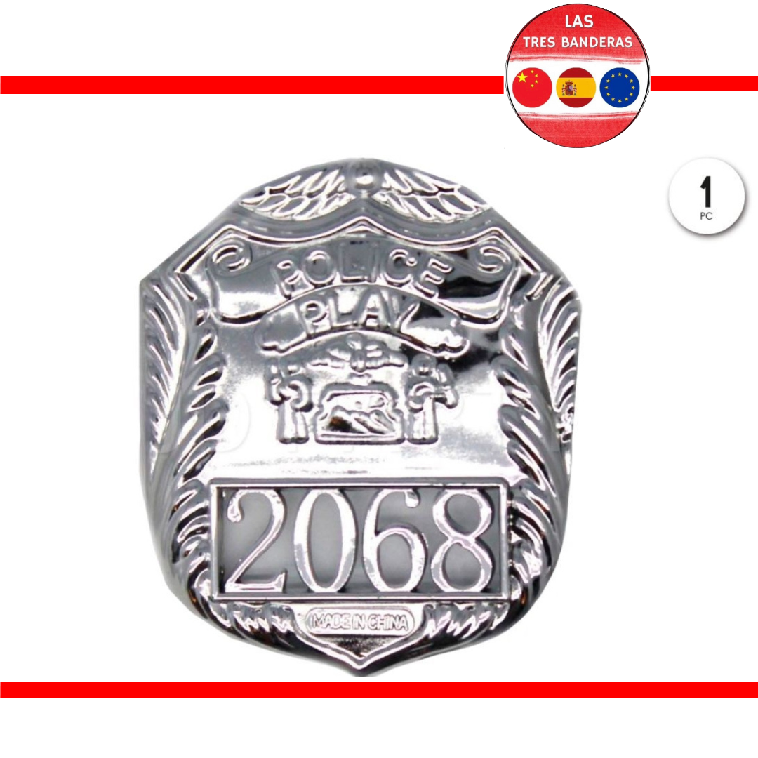 PLACA DE POLICIA PLASTICO