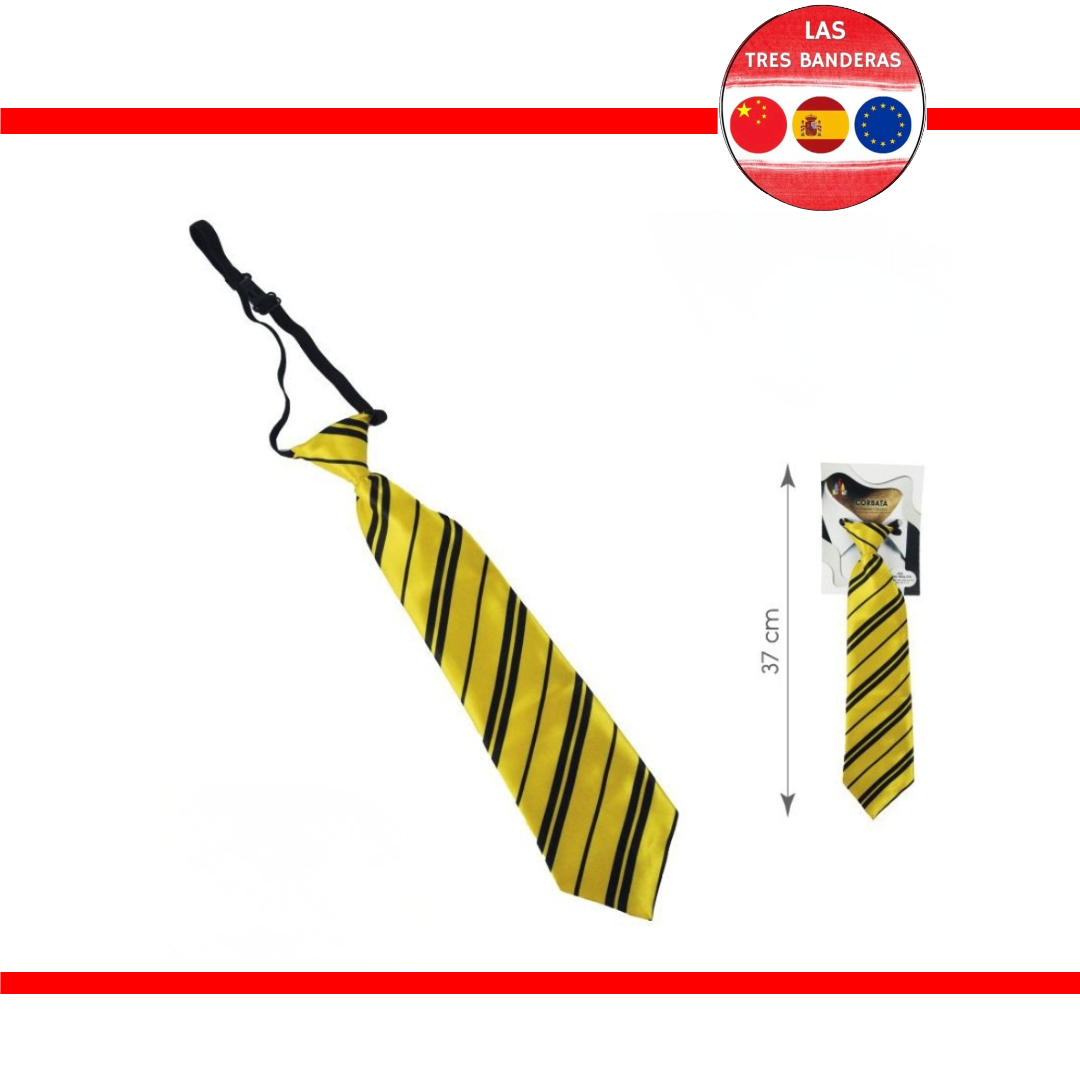 CORBATA COLEGIAL 37CM AMARILLA