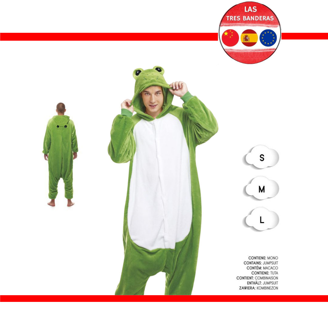 DISFRAZ PIJAMA RANA S-M-L