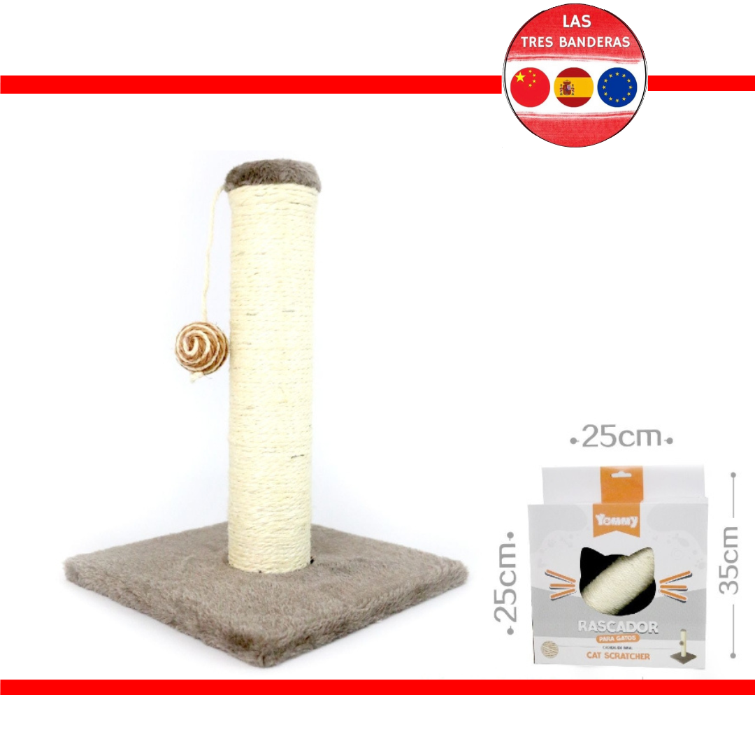 RASCADOR GATO MARRON 25CM*25CM*35CM