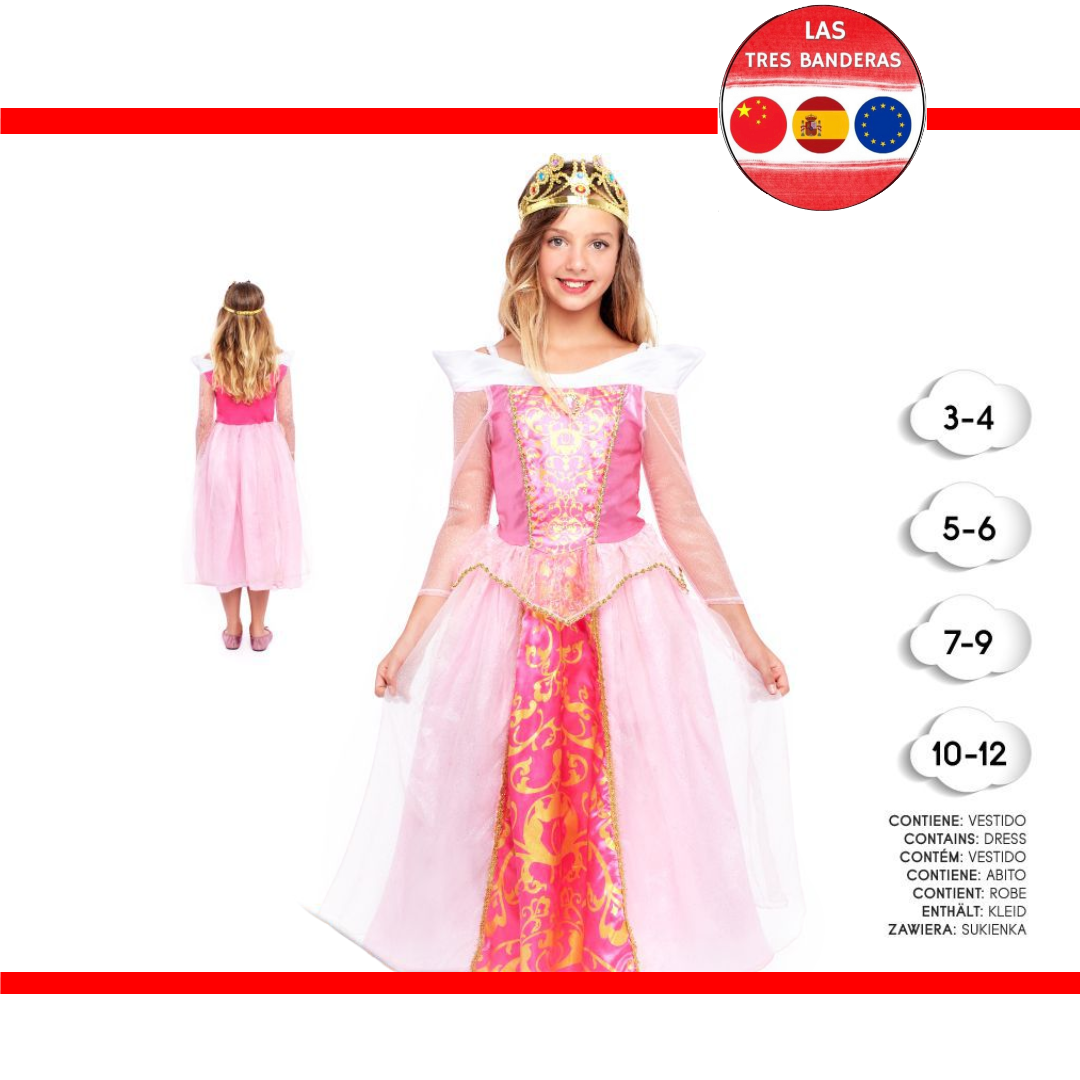 DISFRAZ PINK PRINCESS 3-12