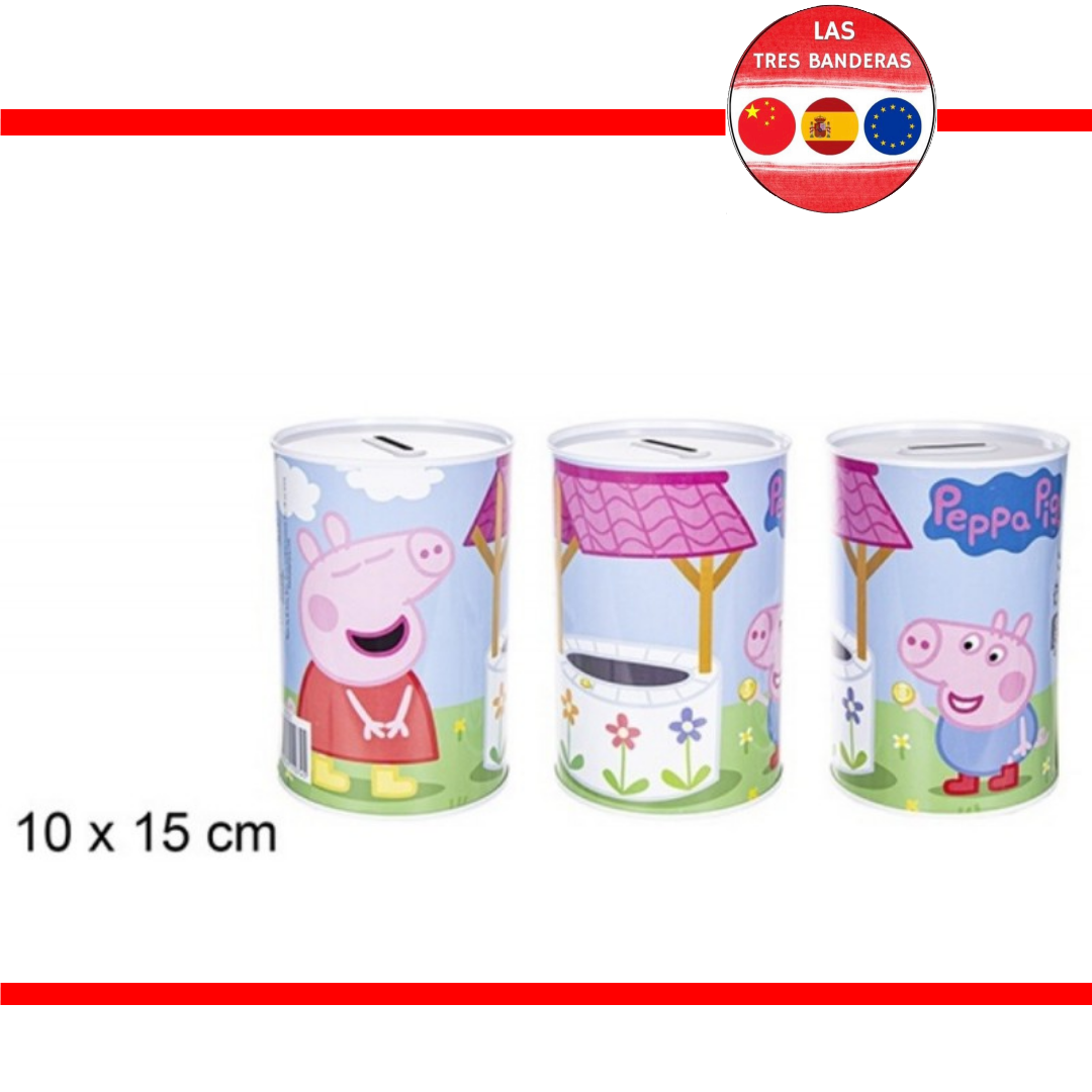 HUCHA METAL PEPPA PIG 10X15 CM