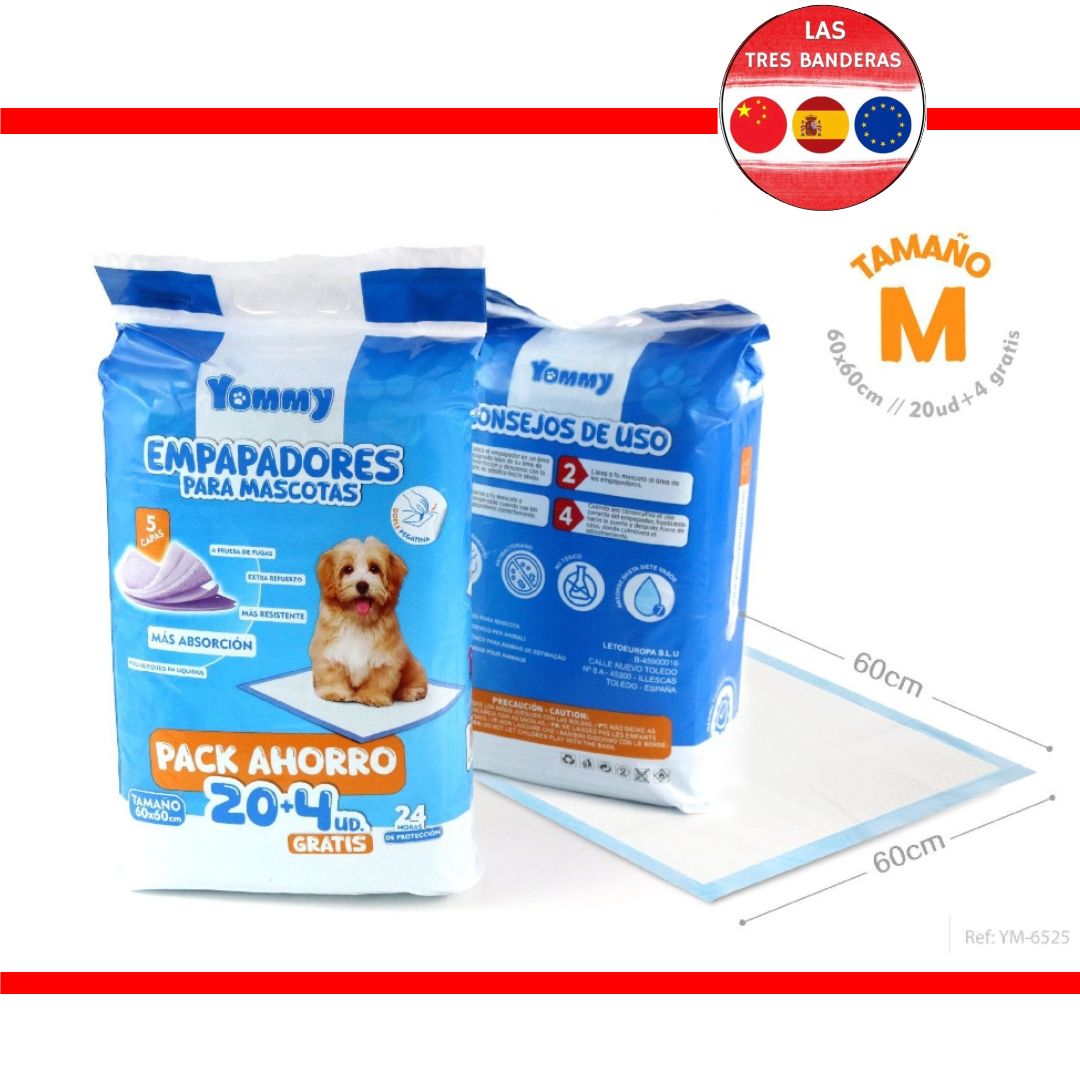 EMPAPADORES MASCOTAS 60X60CM 20+4UD