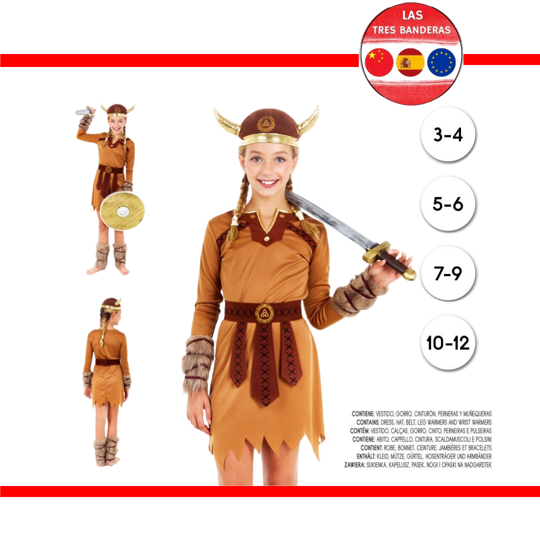 DISFRAZ VIKINGA 3-12