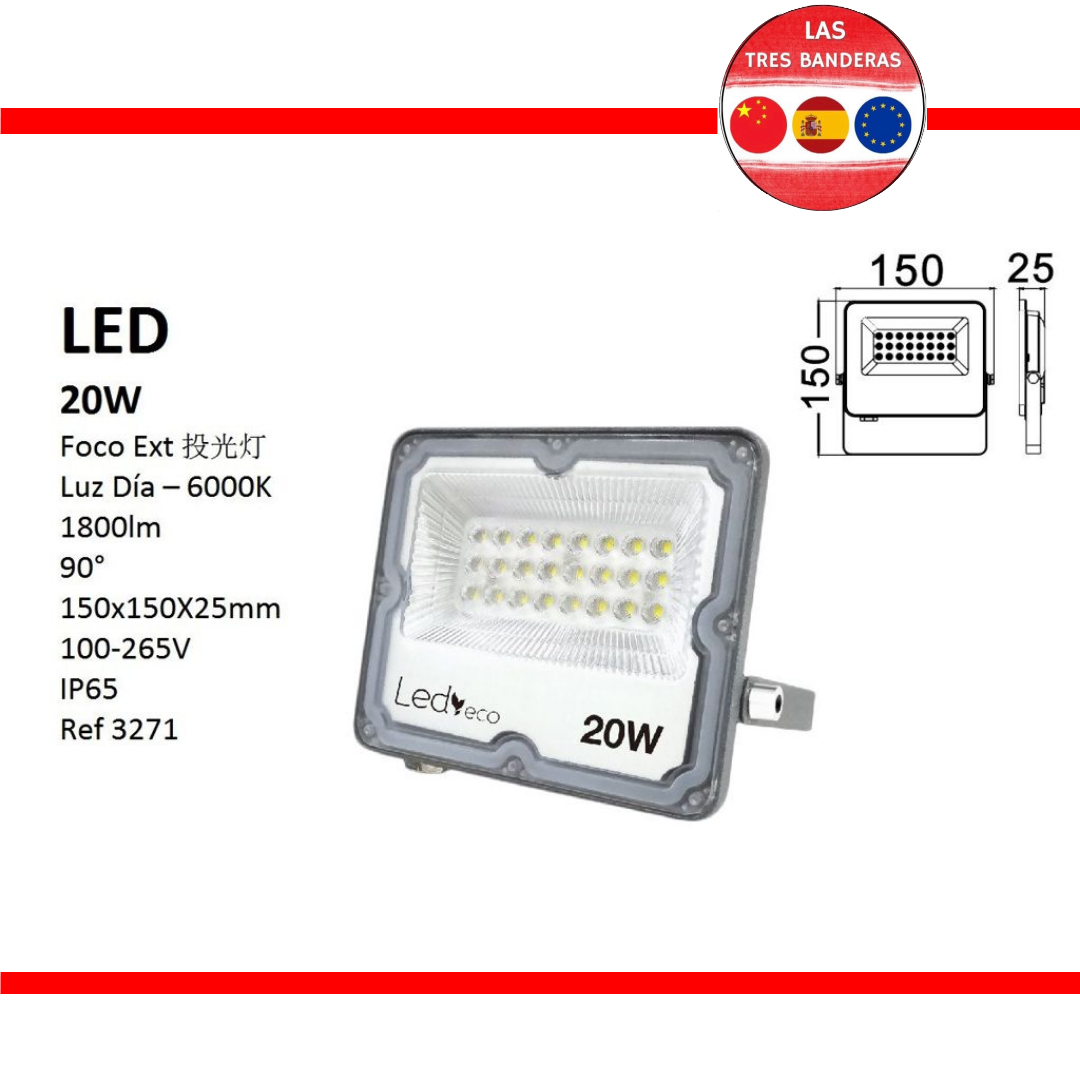 LED FOCO EXT 20WK 1800LM