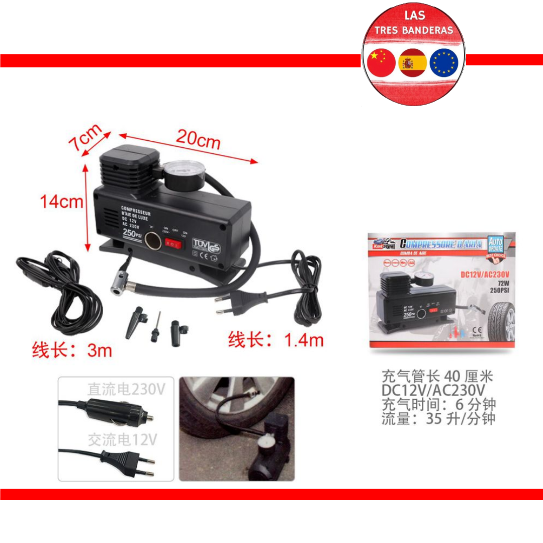 BOMBA AIRE 72W/12V/AC230V 20*7*14CM